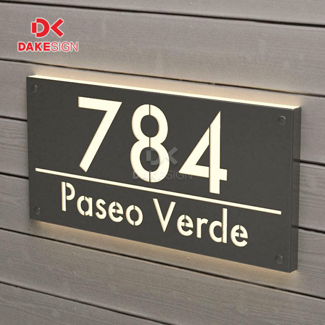 Outdoor Lighted House Numbers